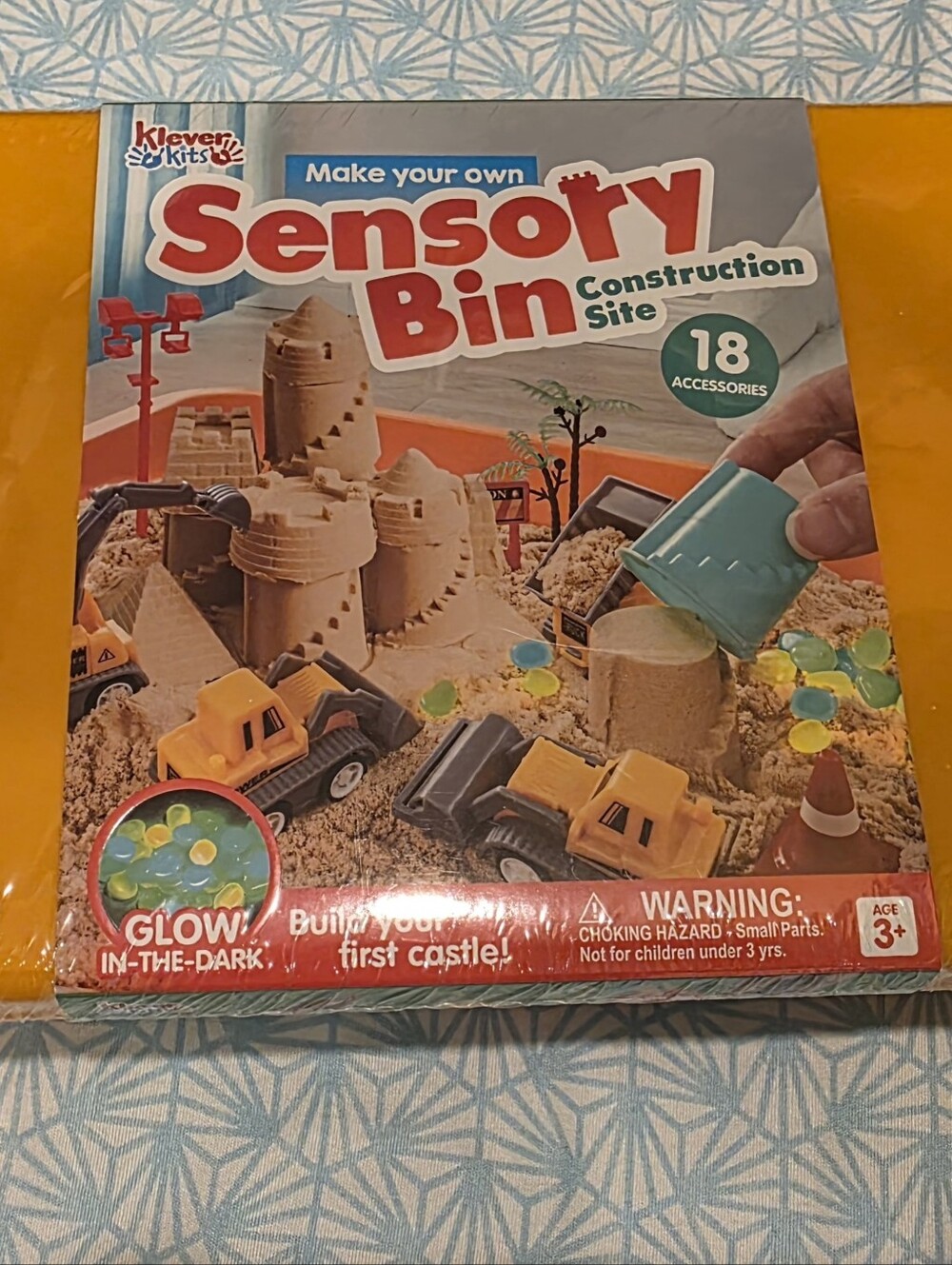 Sensory Bin Construction Site - Yellow Play Set